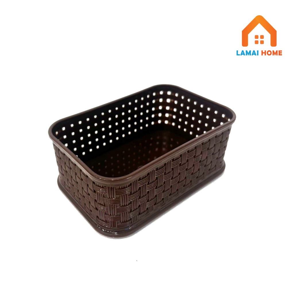 (แพ็ค 3 6 และ 12 ชิ้น) ตะกร้าสีเหลี่ยมเล็ก ตะกร้าใบเล็ก ตะกร้าอเนกประสงค์ ใช่ใส่ปากกา เครื่องเขียน หรือของใช้ต่างๆ - รูปที่ 6