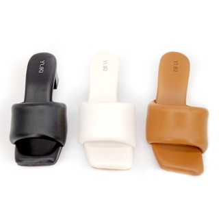 YUKI SHOES รุ่น Nami รองเท้าแตะส้นสูง 2 นิ้ว หนังเทียม PU มี…