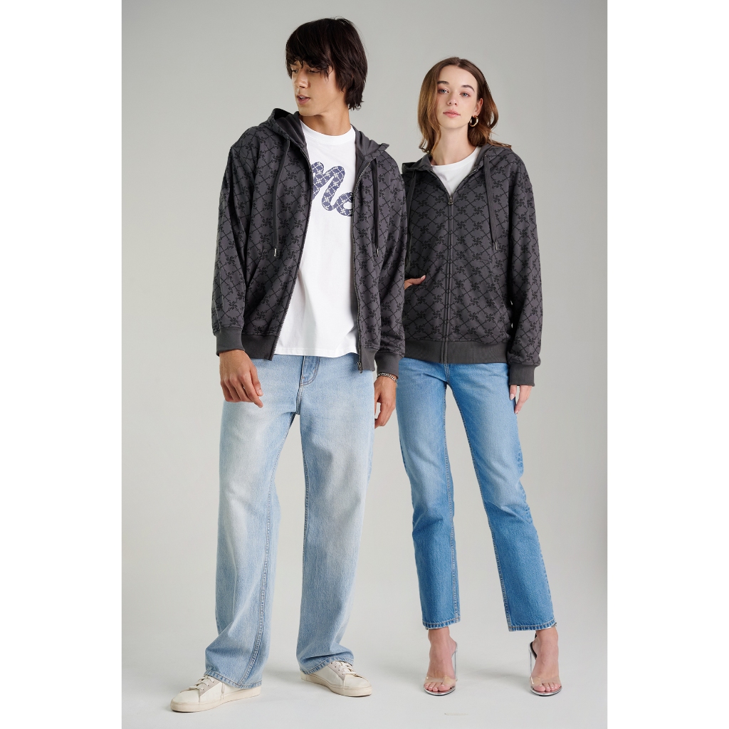 Mc jeans เสื้อกันหนาว ฮู้ดดี้ Unisex แขนยาว  MJHZ208
