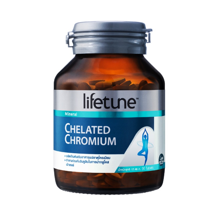 LIFETUNE CHELATED CHROMIUM 4MG 90เม็ด