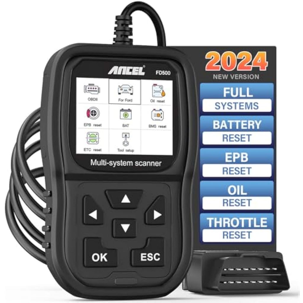 ANCEL FD500 OBD2 Fordเครื่องสแกนเนอร์วินิจฉัยรถยนต์ การทดสอบระบบทั้งหมด เครื่องมืออ่านรหัสข้อผิดพลาด