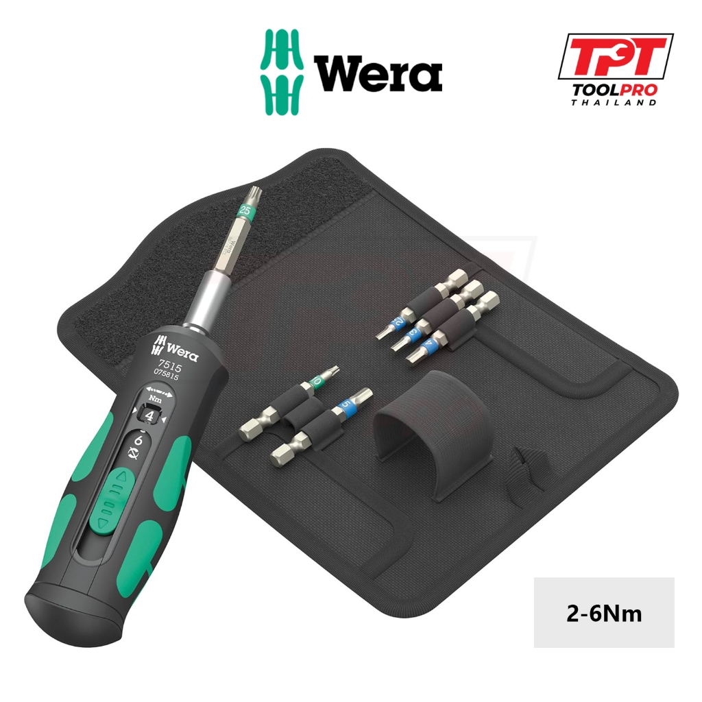 Wera ชุดไขควงขันทอร์ค 2-6Nm, 7515/7 Safe Torque Speed Bicycle 1 (05075850001)