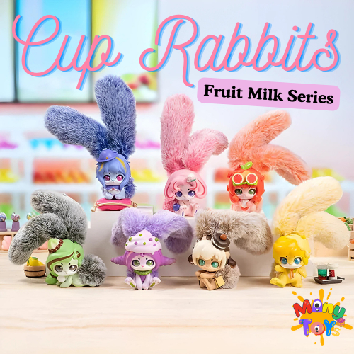 [พร้อมส่งในไทย] กล่องสุ่ม Cup Rabbits Fruit Milk series มีกลิ่นหอม ของแท้ 100%