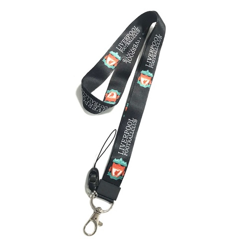 LVP B สายคล้องคอ สายคล้องบัตร ห้อยโทรศัพท์ ลาย LVP ลิเวอร์พูล น่ารัก มีก้ามปู มีห่วงเล็ก ถอดได้ ขนาด