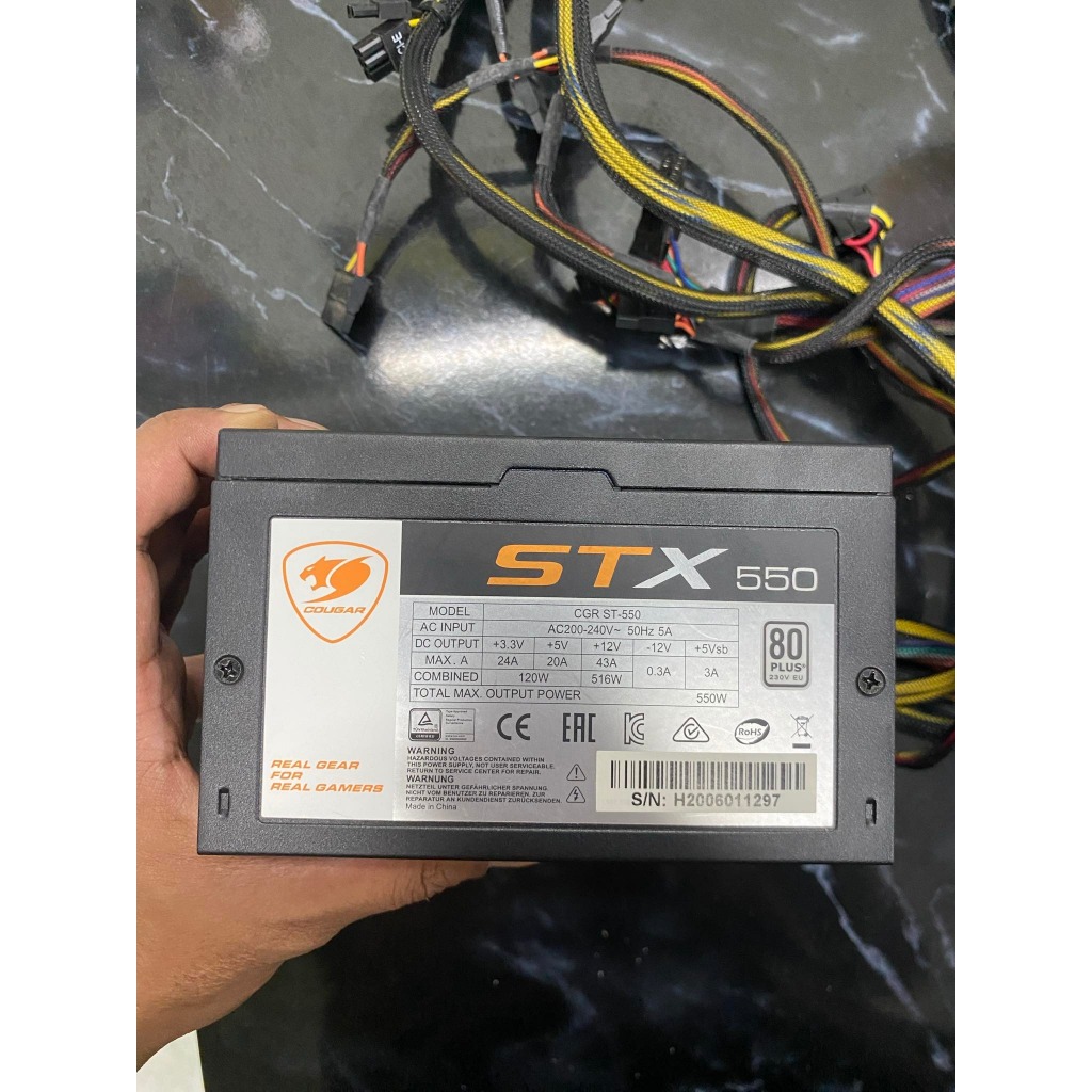 POWER SUPPLY COUGAR STX550W 80 PLUS