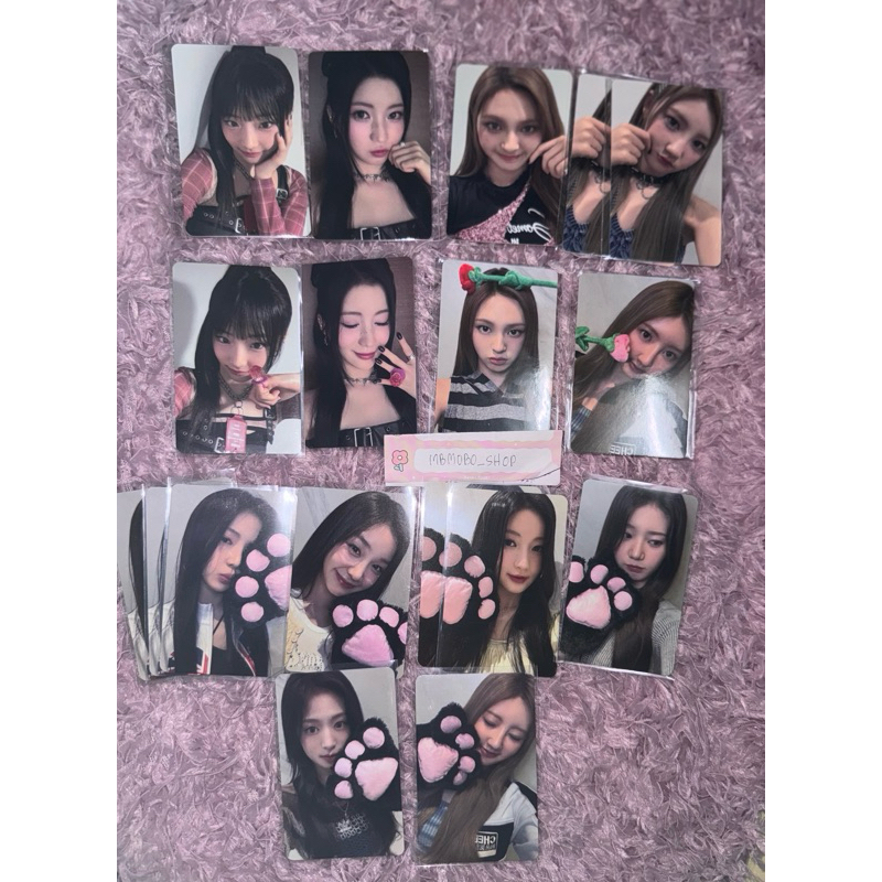 พร้อมส่งใบที่ถ่ายกับป้ายร้าน การ์ด babymonster rose day lucky draw