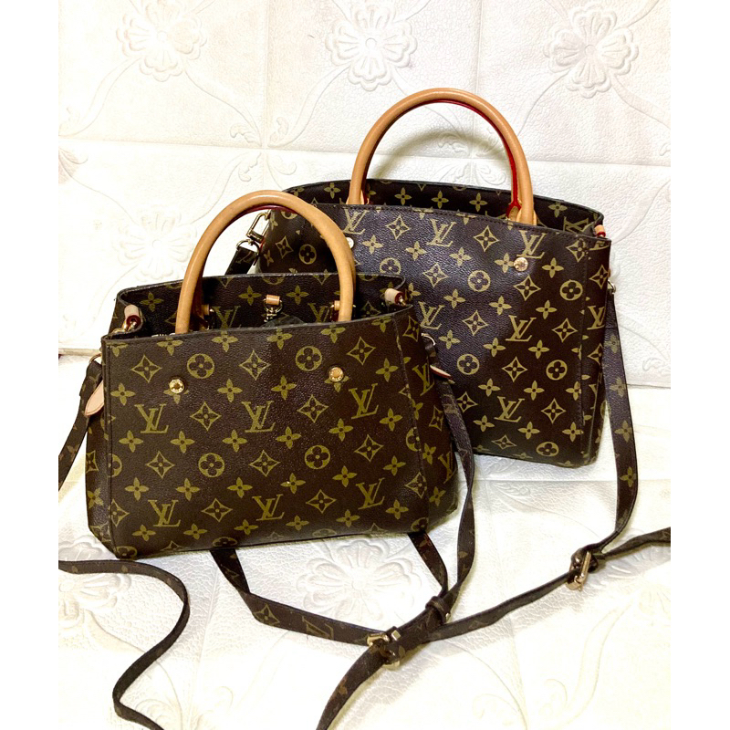 กระเป๋าสะพายข้าง Lv Montaigne แบบA ฐาน9.5นิ้ว/แบบBฐาน11นิ้ว งานมือสองตามการใช้งาน