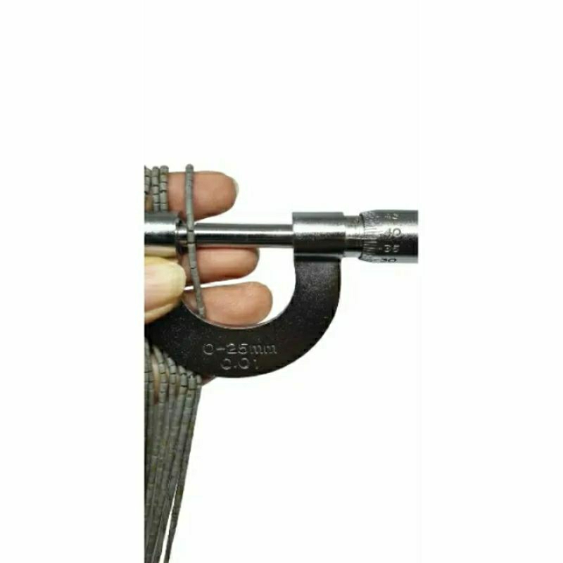 หินฮาวไลท์ สีเทา 1 เส้น เม็ดขนาด 2มม. 1 Strand of Gray Howlite Seed Tube Heishi beads 2mm Jewelry Making Supplies - รูปที่ 3