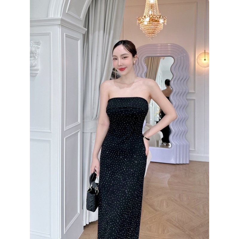 sirin เดรสเกาะอกยาวหรูหรา