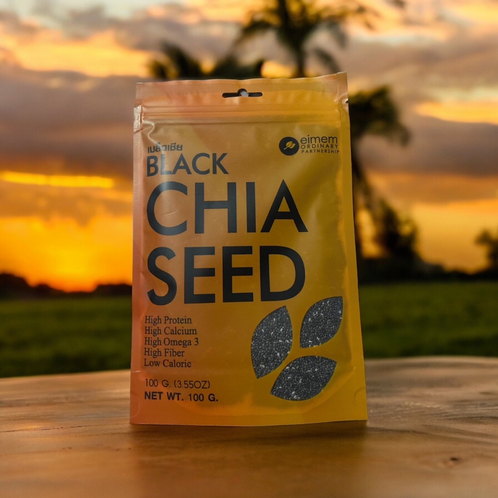 อิ่มเอม เมล็ดเจีย หรือ เมล็ดเชีย (Chia Seed)  จัดเป็นพืช ธรรมชาติเเท้ 100%