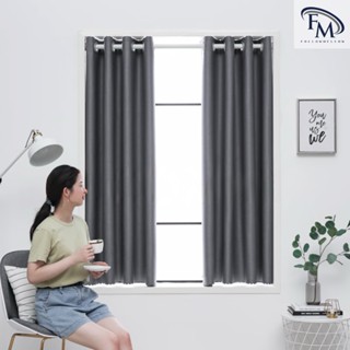 FM ผ้าม่านตาไก่ 3 ชั้น ผ้าม่านสำเร็จรูป ม่านกันแสง ผ้าม่านห่…