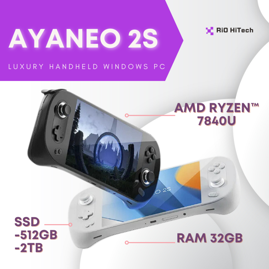 AYANEO 2S AMD RYZEN ™7840U RAM 32GB SSD 512GB/2TB