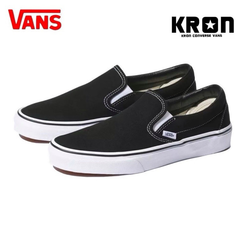 ลิขสิทธิ์แท้ 100%  VANS SLIP-ON BLACK-WHITE