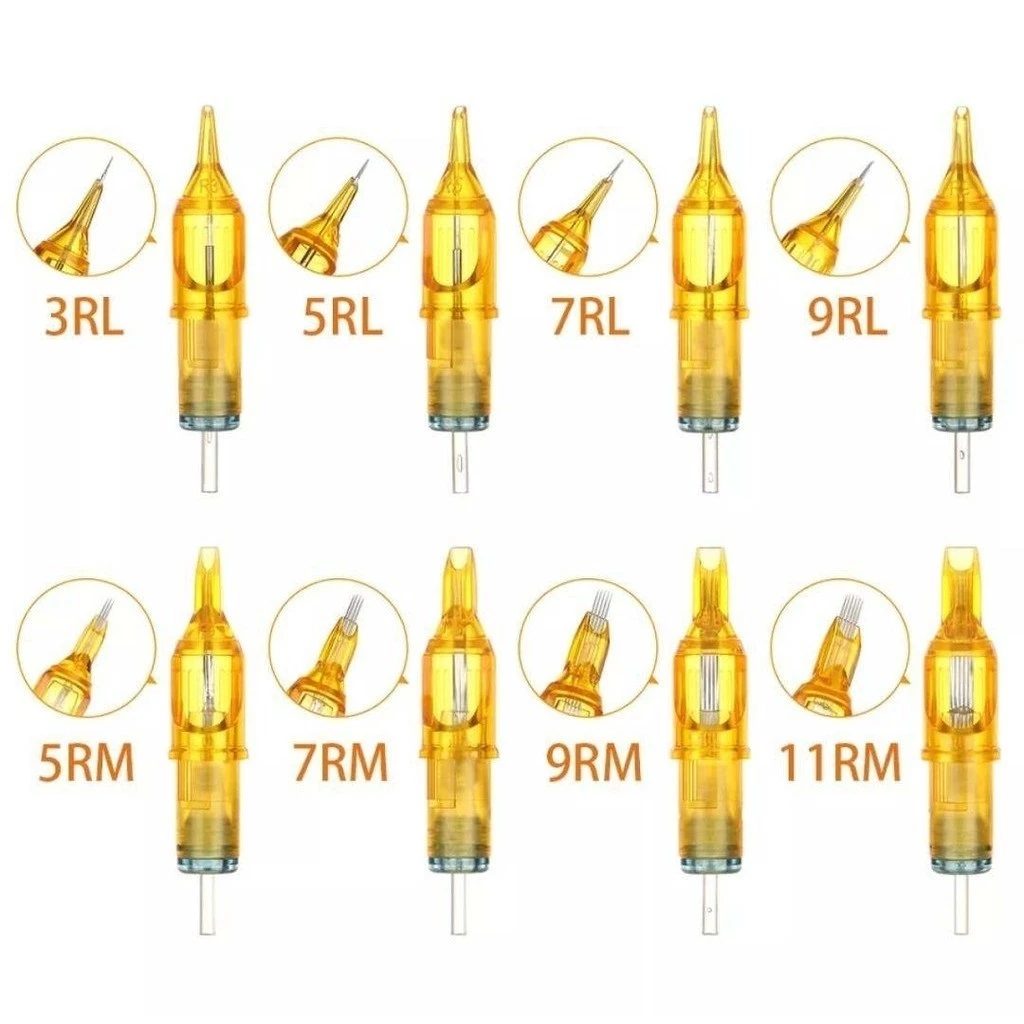 [พร้อมส่ง กทม] เข็มสัก เข็มปากกา Yellow Dragonfly เดินเส้น ลงเงา ฮอค RM RL M1 RS เข็มสัก เข็มปากกา