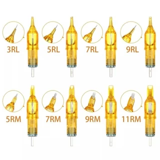 [พร้อมส่ง กทม] เข็มสัก เข็มปากกา Yellow Dragonfly เดินเส้น ลงเงา ฮอค RM RL M1 RS เข็มสัก เข็มปากกา
