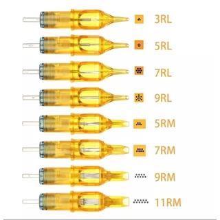 [พร้อมส่ง กทม] เข็มสัก เข็มปากกา Yellow Dragonfly เดินเส้น ลงเงา ฮอค RM RL M1 RS เข็มสัก เข็มปากกา
