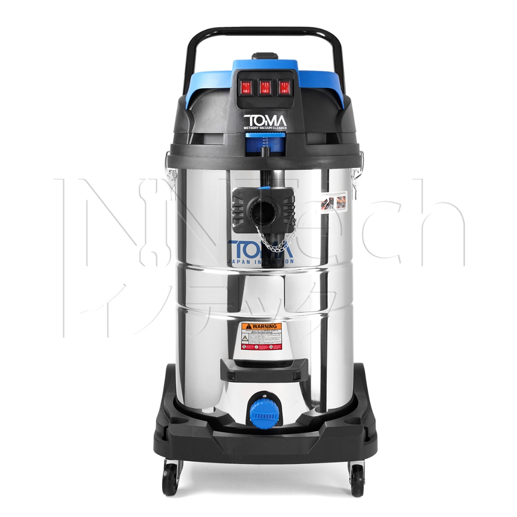 TOMA JAPAN เครื่องดูดฝุ่น 80 ลิตร 3 มอเตอร์ 3,600 วัตต์ Wet & Dry Vacuum Cleaner รุ่น WDC-80L ถังสแตนเลส ดูดเปียกดูดแห้ง รูปที่ 2