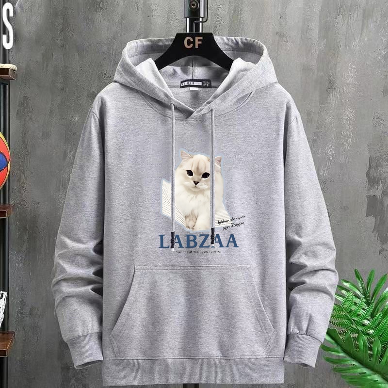 BK-788-LONG เสื่อแขนยาวมีฮูต พิมพ์ลายการ์ตูนน่ารัก มีไซส์ครบ สีให้เลือก เสื้อกันหนาวแฟชั่นเกาหลี