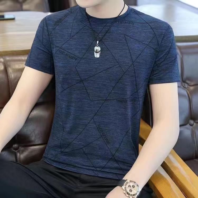 ใหม่ พร้อมส่งในไทย เสื้อยืดแขนสั้นคอกลมผู้ขาย ผ้ายืดใส่สบายไม่ร้อน ระบายอากาศได้ดี