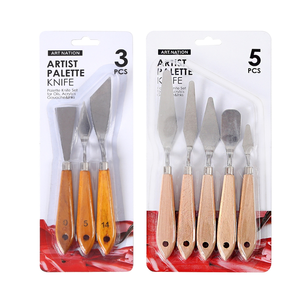 เกียงผสมสี ART NATION ชุด 3 ด้าม (WK-03) / 5 ด้าม (MPK-05) เกรียง เกรียงวาดรูป เกียงปาดสี