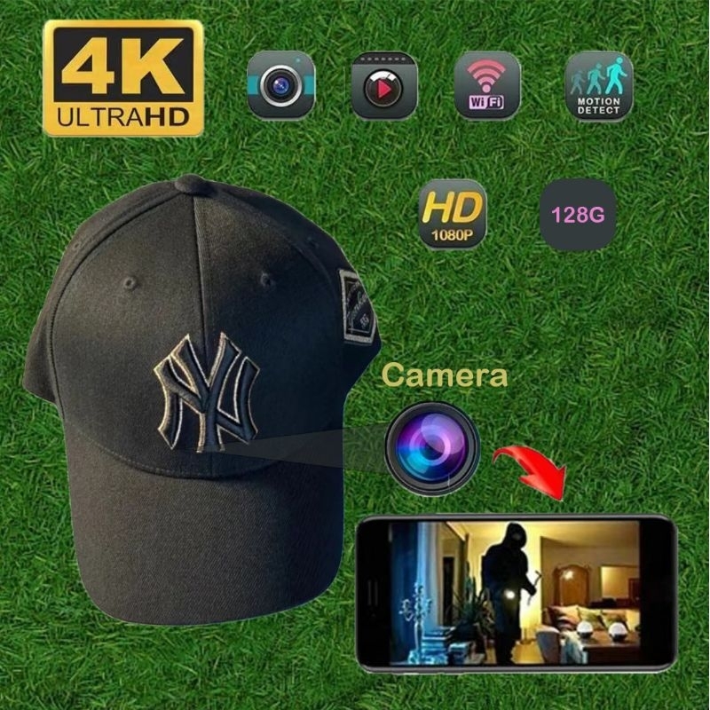 หมวกล้อง​วงจรปิด​​ hat Camera wifi กระเป๋า​กล้อง​วงจรปิด​ กล้อง ​หมวก