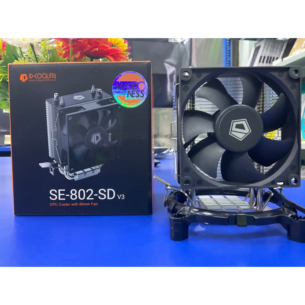 ID COOLING SE-802-SD CPU AIR COOLER พัดลมซีพียู (Support Intel 1700, AMD AM4) ประกัน 1 ปี