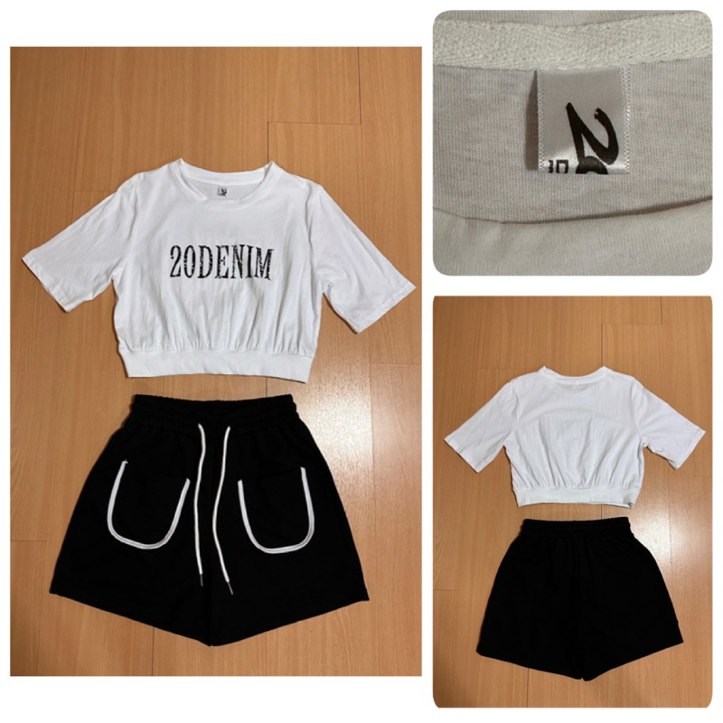 ส่งต่อ ชุดเซ็ต 20denim ฟรีไซส์ (shop 780฿) *มีตำหนิที่เสื้อ 1จุดเล็กๆค่ะ