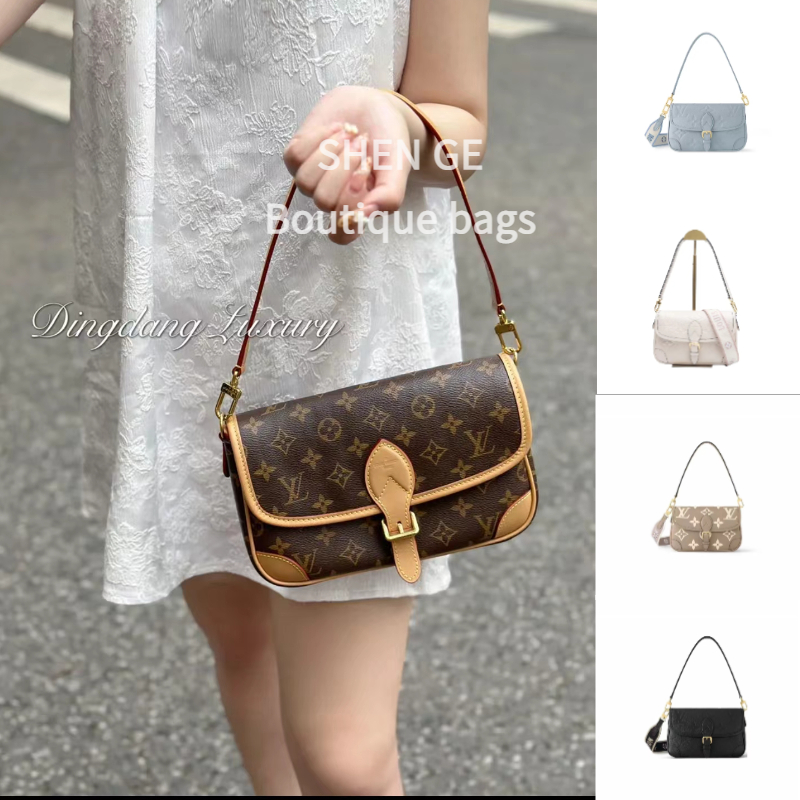 Louis Vuitton Louis Vuitton Diane Bag กระเป๋าสะพายไหล่ผู้หญิงพร้อมสายสะพาย，ซื้อกระเป๋าผู้หญิงที่เคาน