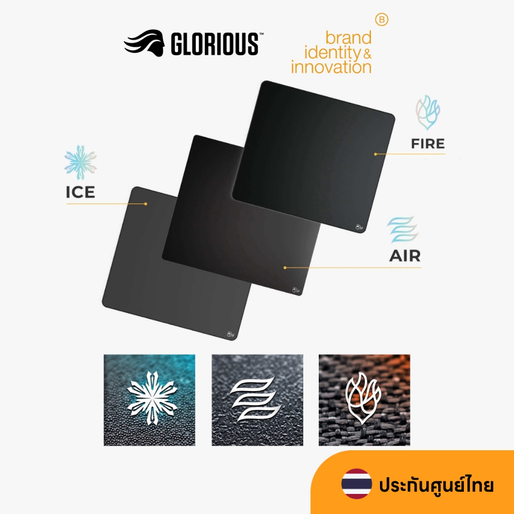 Glorious Elements Mousepads ( Fire , Ice , Air ) 38 x 43cm