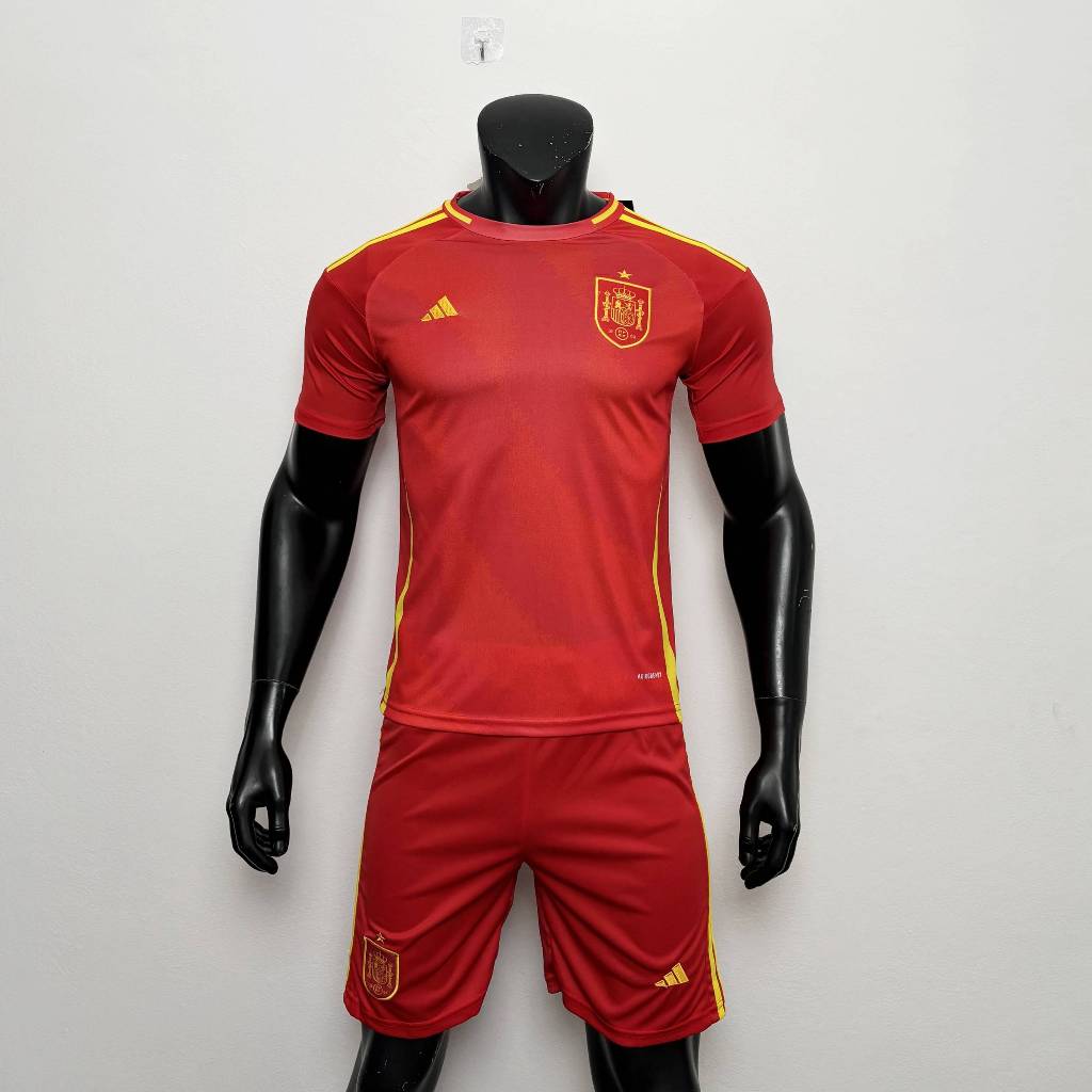 ชุดฟุตบอล สเปน กำลังกายผู้ใหญ่ 2024/2025 เสื้อ+กางเกง เกรด A