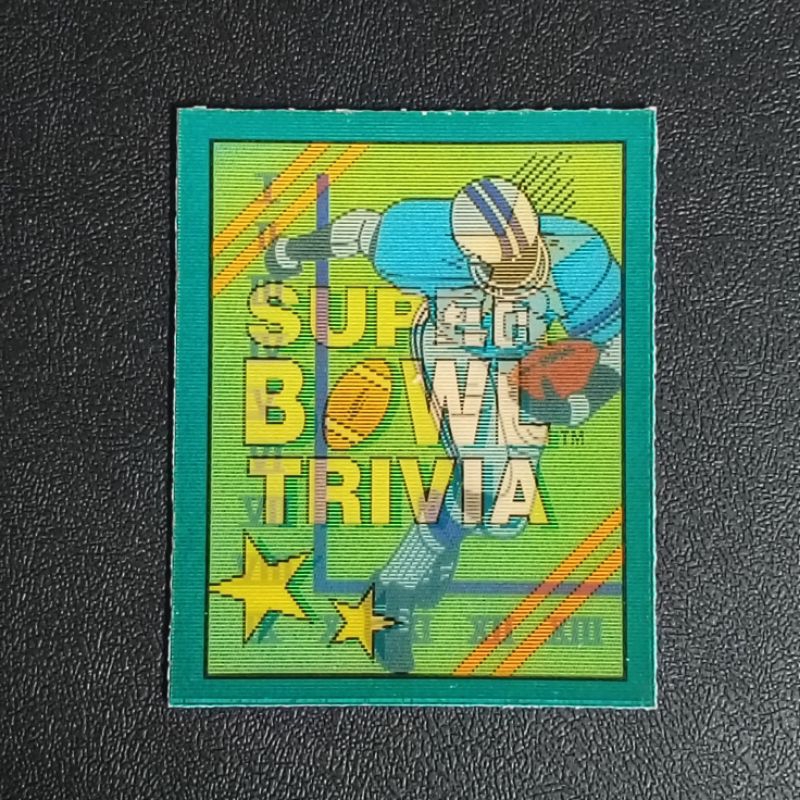 SCORE NFL SUPER BOWL TRIVIA 3D CARD