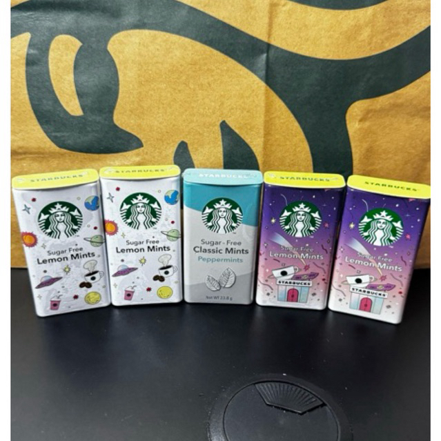 ลูกอม Starbucks Sugar free สองรสชาติ