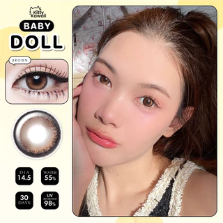 คอนแทคเลนส์ รุ่น Baby Doll Brown / Gray (ขนาดบิ๊กอาย) - คิตตี้ คาวาอิ Kitty Kawaii (Vial)