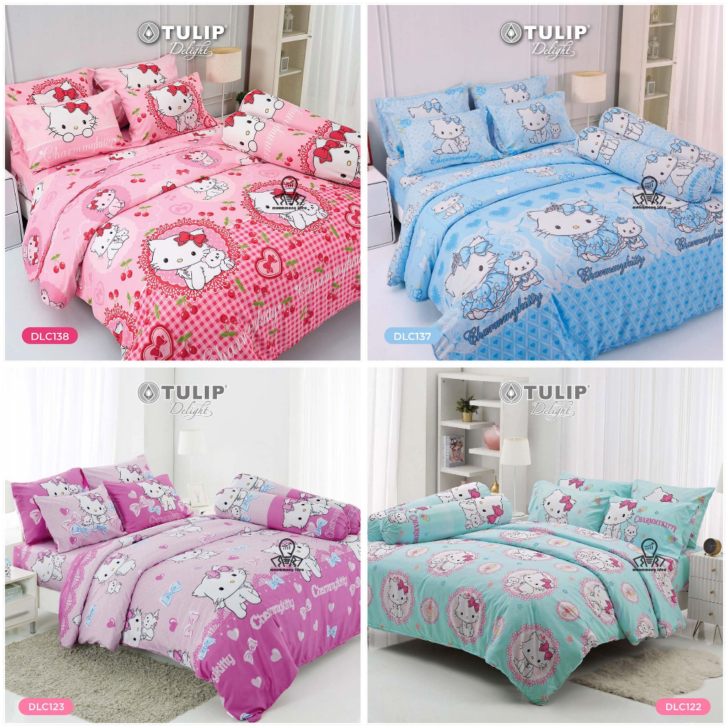 Tulip Delight ผ้าปูที่นอน3.5/5/6 ฟุต (ไม่รวมผ้านวม) ลายชาร์มมี่คิตตี้ Charmmy Kitty ลายการ์ตูน ลิขสิ