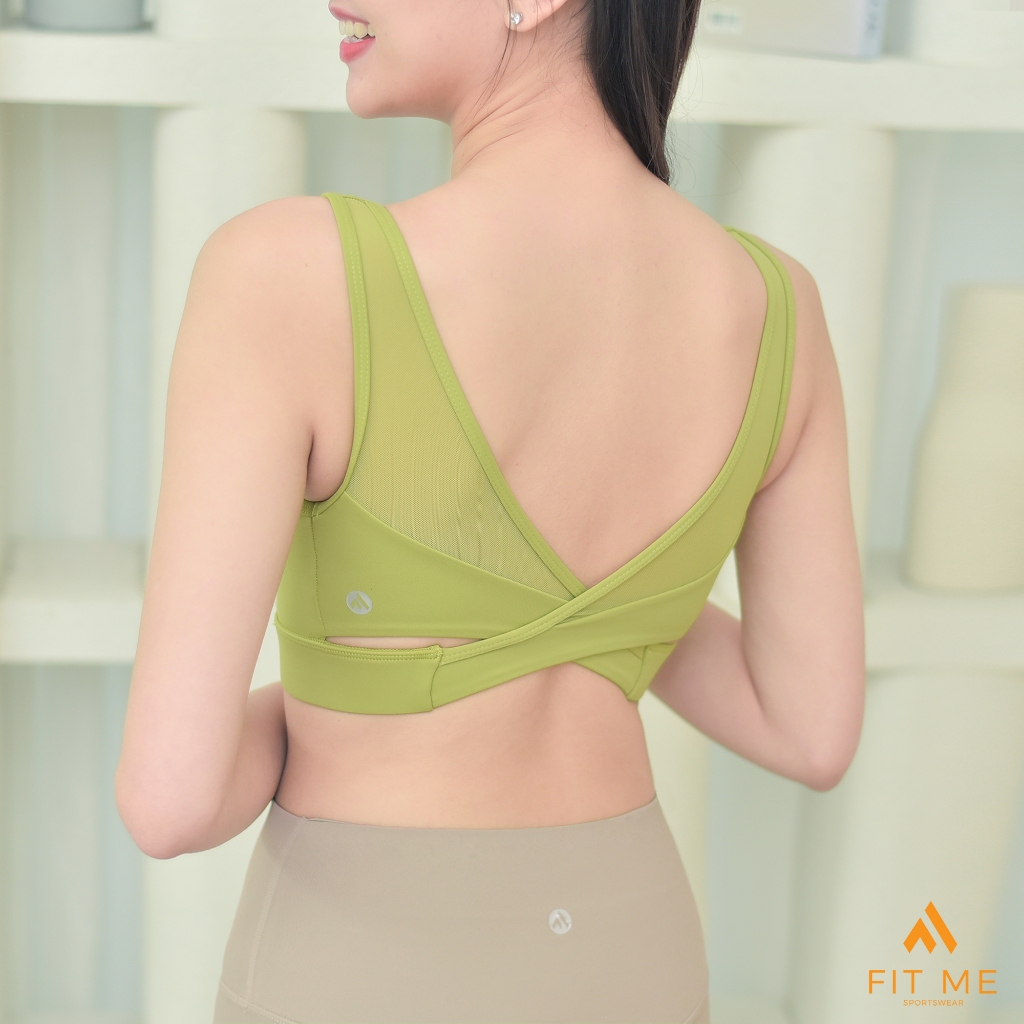 Zoe Bra สปอร์ตบราวิ่ง High Impact บราออกกำลังกายผู้หญิง มีฟองน้ำเย็บติด ใส่กระชับ แห้งไว FitMeSportswear