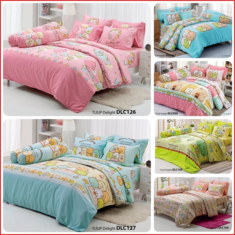 Tulip Delight ผ้าปูที่นอน Sumikko ขนาด 3.5 ฟุต ,5 ฟุต ,6 ฟุต (ไม่รวมผ้าห่ม)