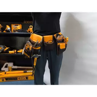 INGCO กระเป๋าเครื่่องมือ แบบคาดเอว รุ่น HTBP020328 ( Tools Pouch with Belt )