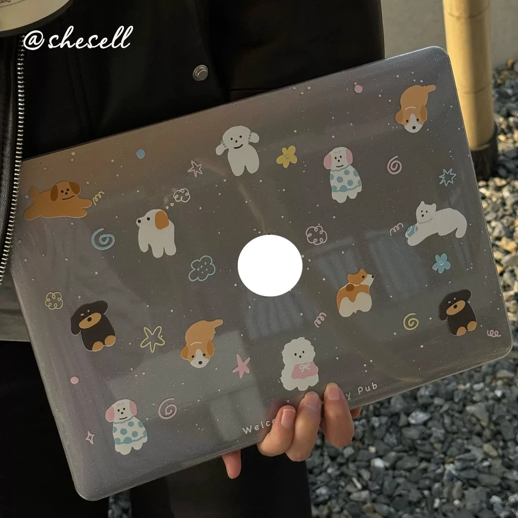 Shesell พร้อมส่ง✨ Mac Case(Glitter)Neo13 กันกระแทก กันรอย Puppy Club Air13 Air15 A3240 A3241 Pro13