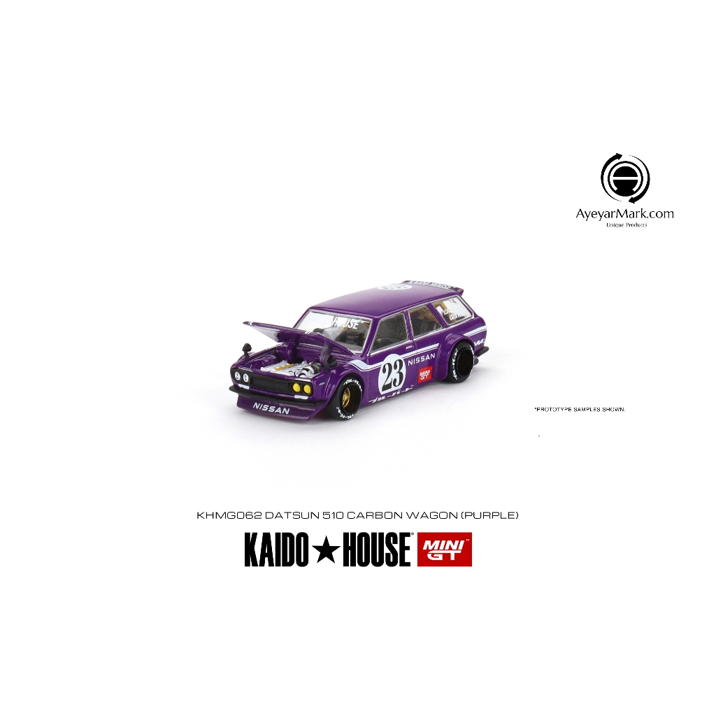 Kaido House Datsun KAIDO 510 Wagon CARBON FIBER V1 KHMG062 Purple (1:64)