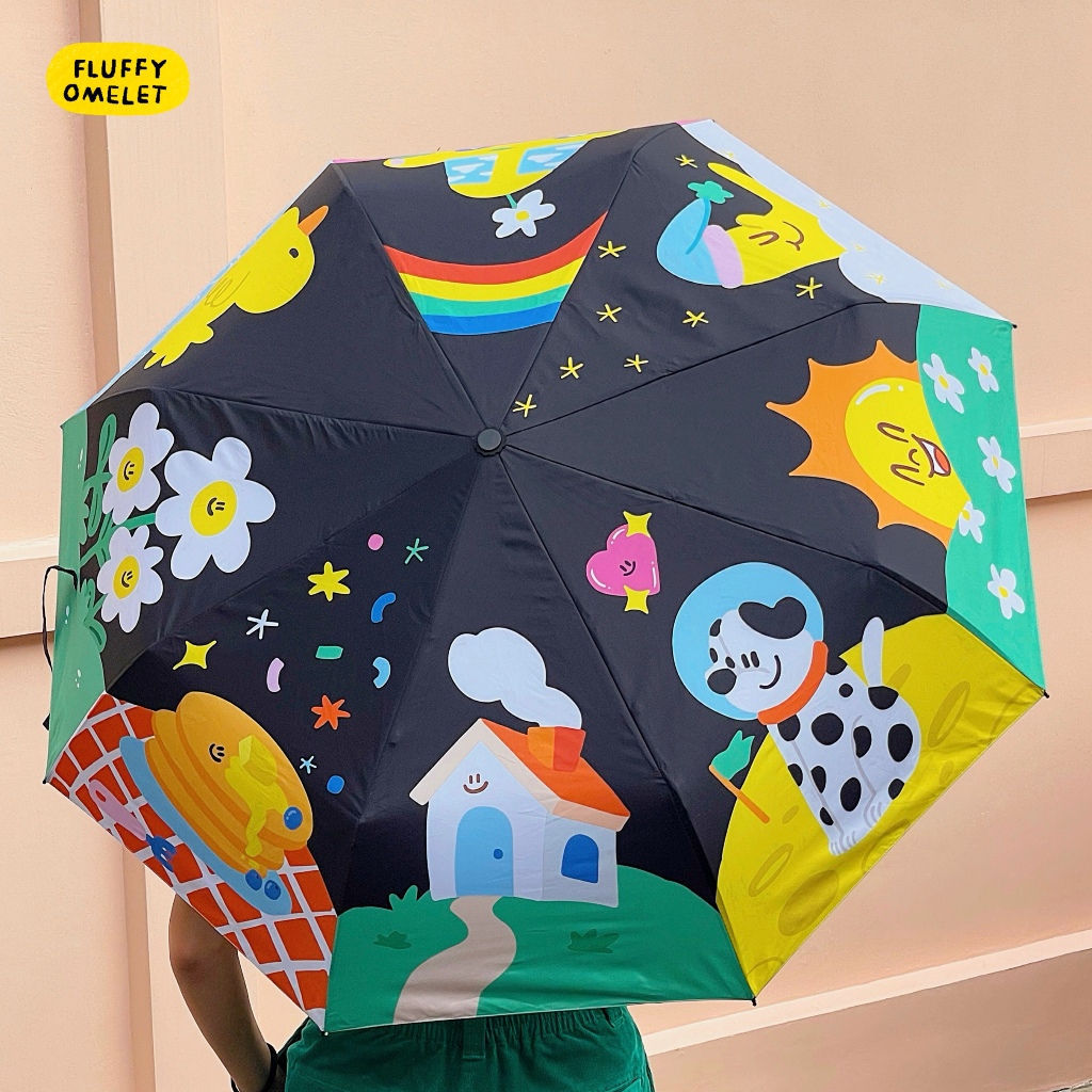 FLUFFY FRIEND UMBRELLA ร่มพับได้กันยูวี