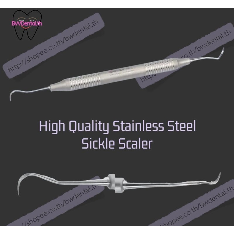 DE-550 Dental Sickle Scaler Anterior H6/7 Autoclavable Handle