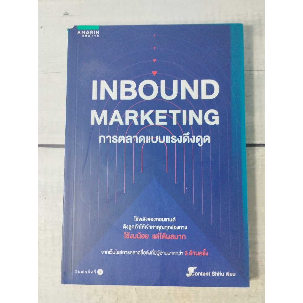 Inbound Marketing การตลาดแบบแรงดึงดูด (ตำหนิมุมสันบนมีรอยกระแทกนิดๆ+ปกหน้ามีสีซีดและรอยถลอก 1 จุด)