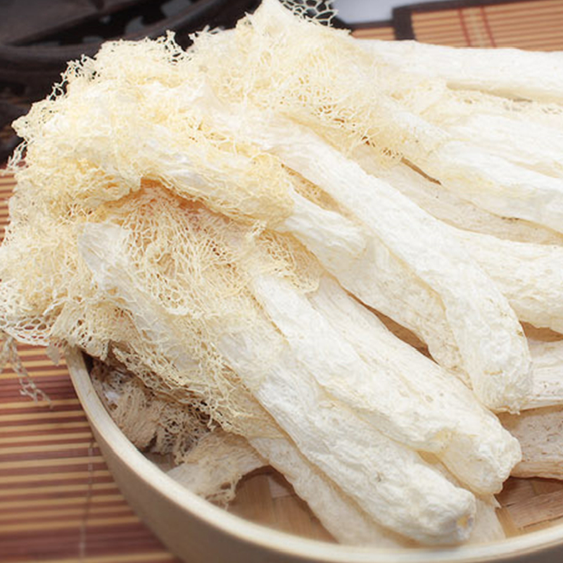 เยื่อไผ่แห้ง เห็ดเยื่อไผ่อย่างดี สำหรับทำอาหาร เยื่อไผ่ ปริมาณ 100 กรัม ราคา ถูกที่สุด ดีลบีเคเค แกลเลอรีภาพที่ 2
