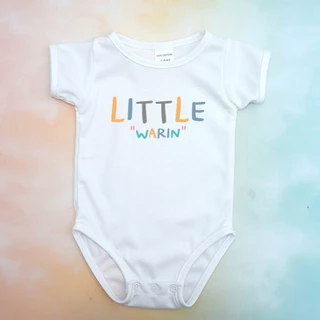 เสื้อครอบครัว PAPA MAMA Little พ่อแม่ลูก ใส่ชื่อได้ เสื้อยืดผู้ใหญ่ บอดี้สูทเด็ก