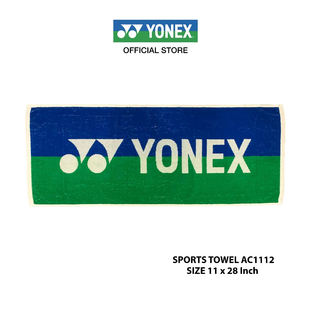 YONEX SPORTS TOWEL AC1112 ผ้าขนหนู คอตตอน 100 % สำหรับดูดซับเหงื่อ หลังออกกำลังกาย
