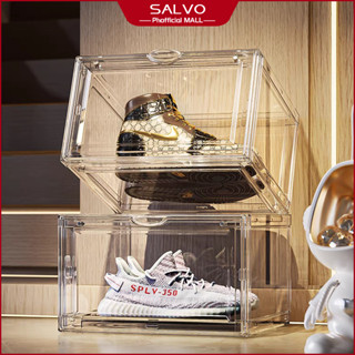 โปร่งใสกล่องรองเท้าพับได้ชั้นวางรองเท้ากล่องเก็บรองเท้าฟรี D…