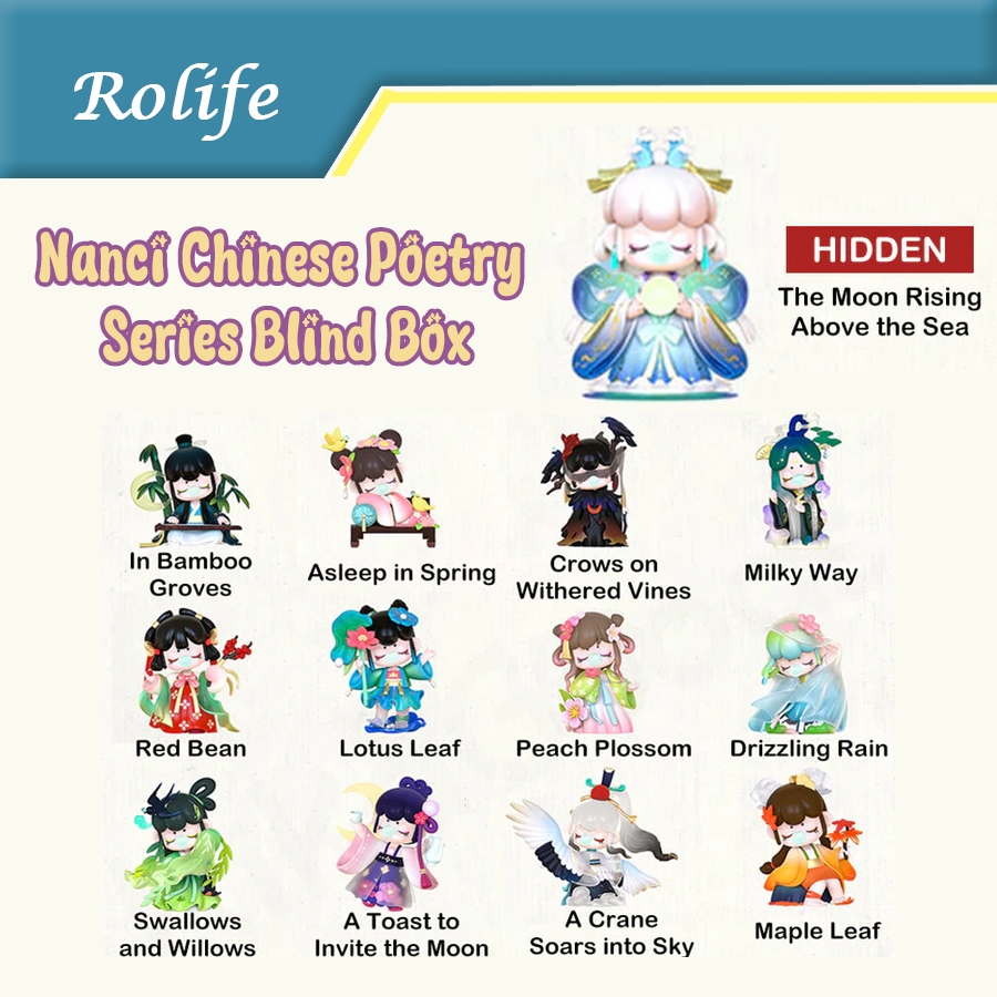 {ยกBox} กล่องสุ่ม พร้อมส่ง Rolife Nanci Chinese Poems Poetry and Songs Series Blind Box กล่องจุ่ม ฟิกเกอร์