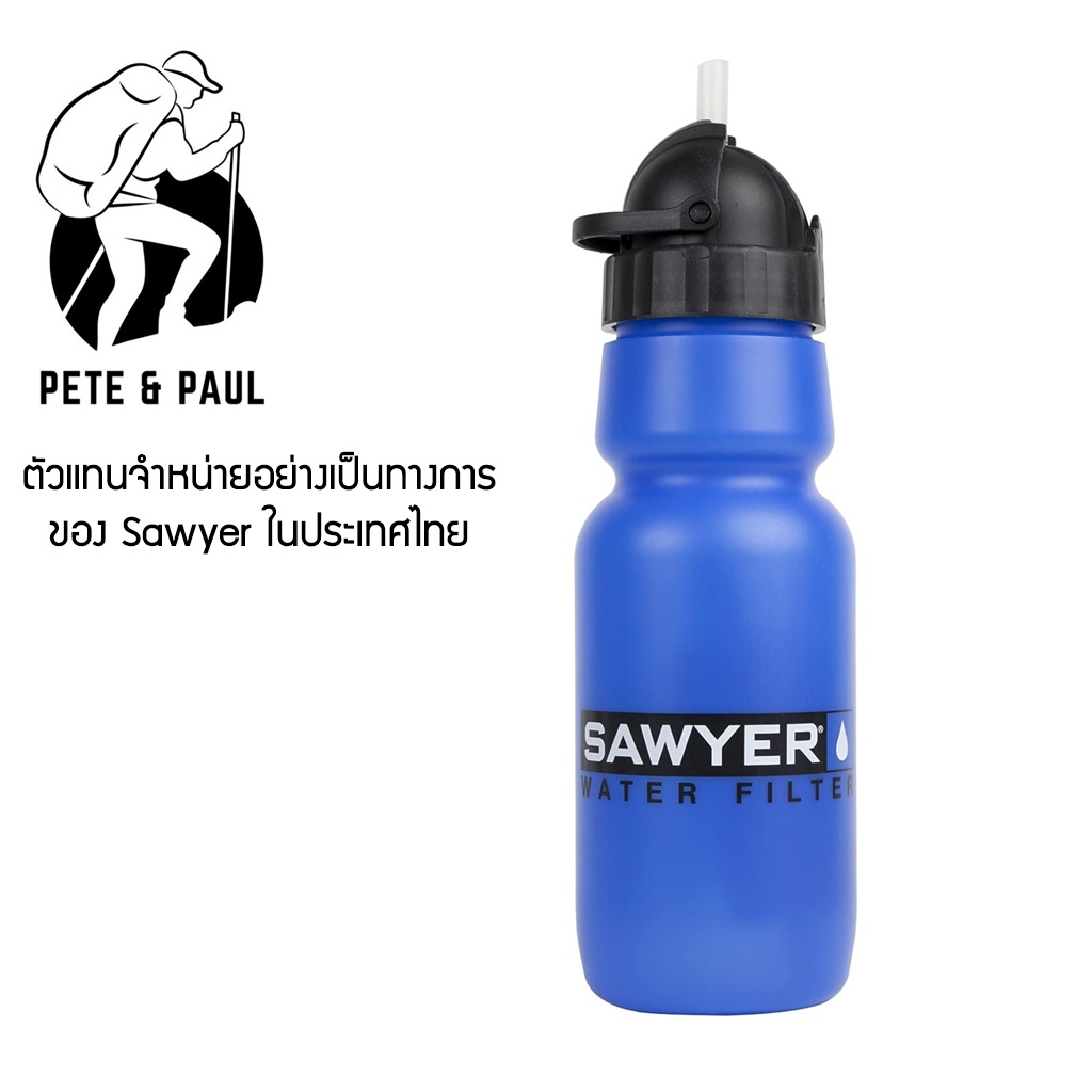 เครื่องกรองน้ำพกพา น้ำหนักเบา Sawyer Personal Filtration Bottle sp140