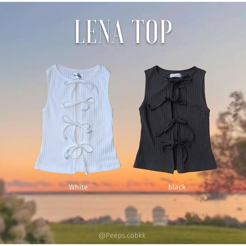 Coolkids.Coolcute | Lena Top เสื้อแขนกุดผูกโบว์หน้า
