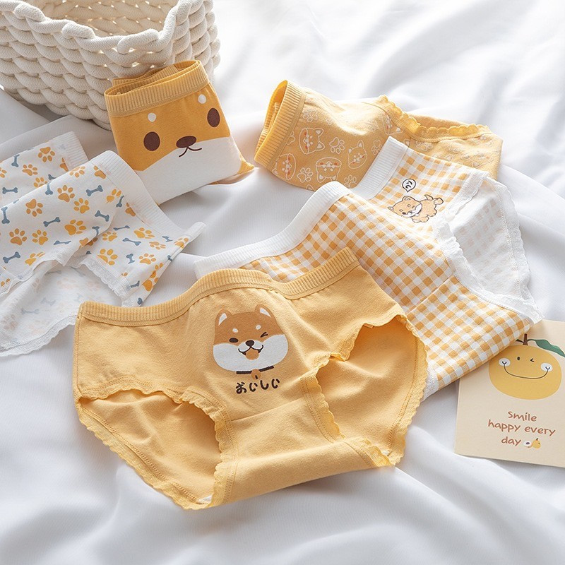 E67 กางเกงในน่ารัก เซ็ตน้องหมาชิบะ ใส่สบาย มีหลายลายให้เลือก พร้อมส่ง